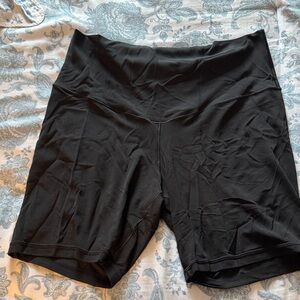 Women's Aerie Black High-Waisted Biker Shorts